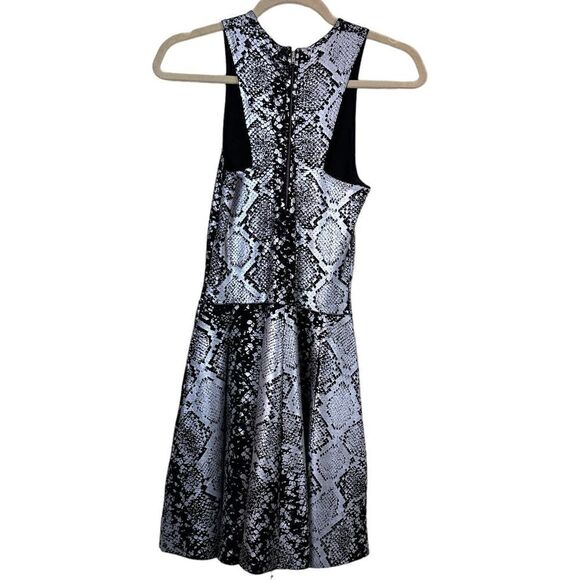 Parker Olida Foiled Python Print Dress Size Small - Picture 11 of 12